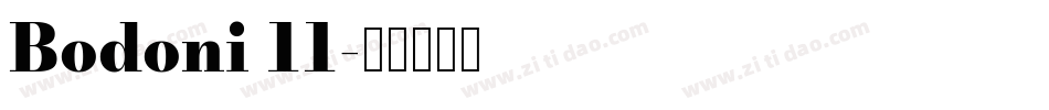 Bodoni 11字体转换